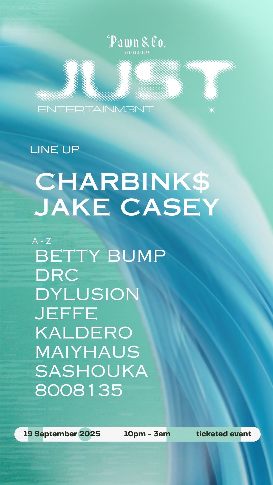 JUST Entertainment flyer — 19 September 2025