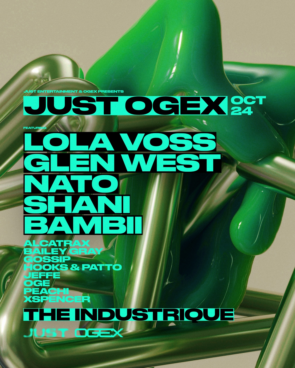 JUST OGEX flyer — 24 October 2026